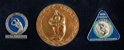 null Ensemble des IXe Championnats d'Europe d'athletisme 1969 à Athènes comprenant...