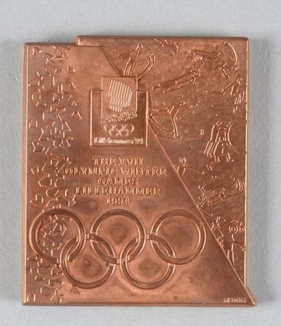 null 1994. Lillehammer. Médaille officielle de participant aux XVIIème Jeux d'hiver....