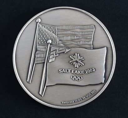 null 2002. Salt lake City. Ensemble de 2 médailles commémoratives des XIXème Jeux...