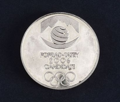 null 2006. Poprad-Tatry. Médaille commémorative de la candidature de la ville slovaque...