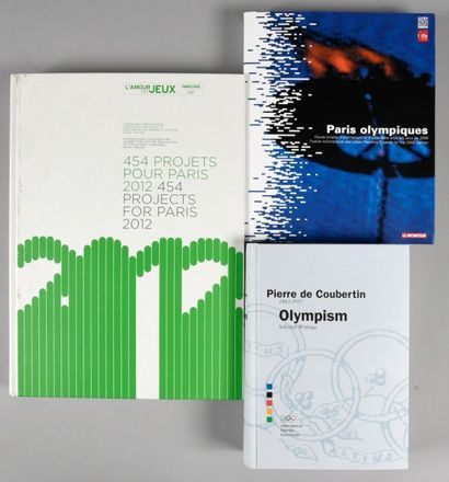 null 2012. Paris. Ensemble de 2 livres Paris Olympique et 454 projets pour Paris...
