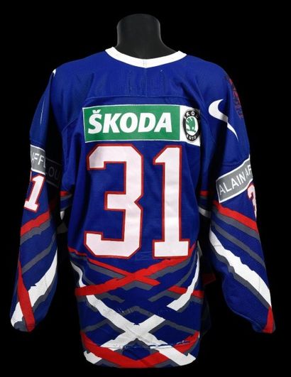null Maillot n°31 de l'équipe de France de Hockey sur glace des années 1990. (joueur...