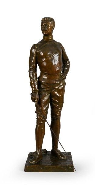 null Sculpture en bronze «L'Escrimeur» signée J. de Montegut (Act 1933). Patine bronze.
Hauteur...