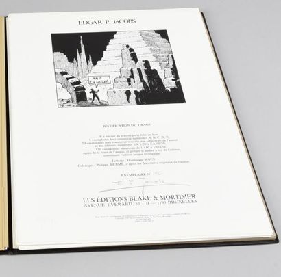 JACOBS 
Portfolio signé
E.P. Jacobs.
Ed. Blake et Mortimer 1983.
Tirage à 150 exemplaires...
