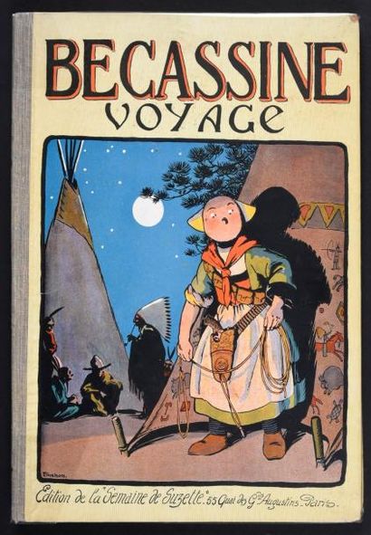 PINCHON 
BÉCASSINE. Bécassine Voyage.
Edition originale Gautier Languereau. 1921....