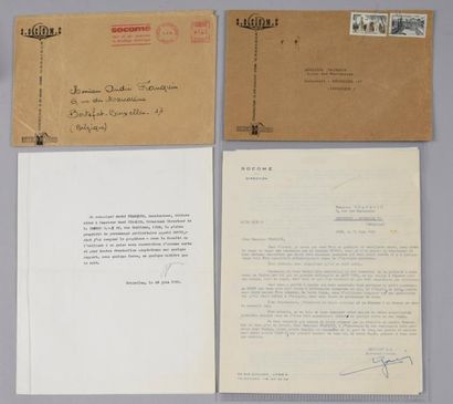 FRANQUIN, ANDRÉ 
Campagne Socomé
Ensemble de 8 documents extraits de la correspondance...