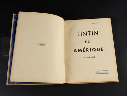 HERGÉ 
Tintin 02. Tintin en Amérique.
La Collection de Monsieur de W.
Edition en...