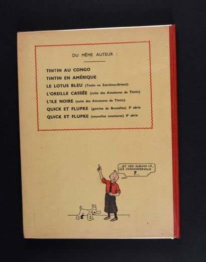 HERGÉ 
Tintin 03. Les Cigares du Pharaon.
La Collection de Monsieur de W.
Edition...