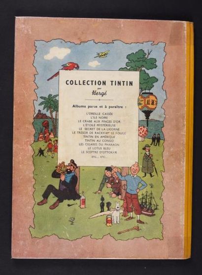 HERGÉ 
TINTIN 02.
Tintin au Congo. EO Edition originale couleur B 1 de 1946 - Pages...