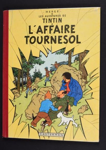 HERGÉ 
TINTIN 18.
L'affaire Tournesol eo. 4ème plat B20. Edition originale française....
