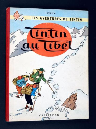 HERGÉ 
TINTIN 20.
TINTIN AU TIBET. EO Edition originale belge B29. Album en très...