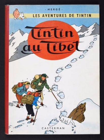 HERGÉ 
TINTIN 20.
Tintin au Tibet. EO Edition originale couleur B 29 de 1960 - Pages...