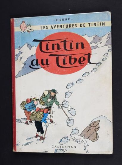 HERGÉ 
TINTIN 20.
Tintin au Tibet. EO Edition originale française B29. 1961. Album...