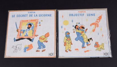 HERGÉ 
TINTIN RTF.
Objectif Lune et Le secret de la Licorne.
Un ensemble de deux...