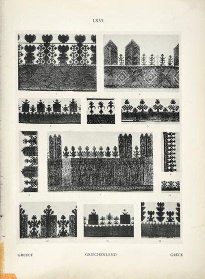 BOSSERT ( Volkskunt in Europa, E Wasmuth, Berlin, 1926. Introduction, table et 132...