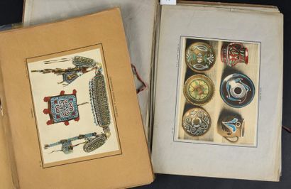 ERNST ( URSS, bois, céramique, bijoux, cuir, Ernst, Paris, s.d, (vers 1925); table...