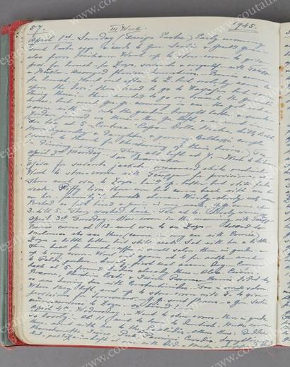 HELENE WLADIMIROVNA, grande-duchesse de Russie (1882-1957) 
Journal autographe manuscrit...