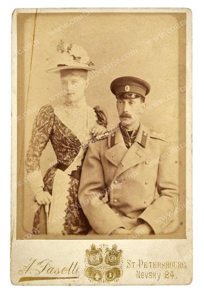 null PAUL ALEXANDROVITCH, grand-duc de Russie.
Portrait photographique signé Alexandre...