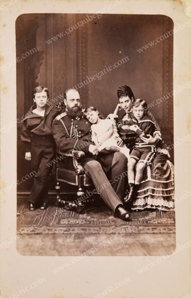 null ALEXANDRE III, empereur de Russie (1845-1894).
Portrait photographique signé...