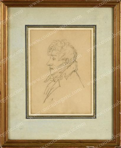 KIPRENSKY Orest Adamovitch (1782-1836) 
Portrait d'homme.
Mine de plomb, portant...