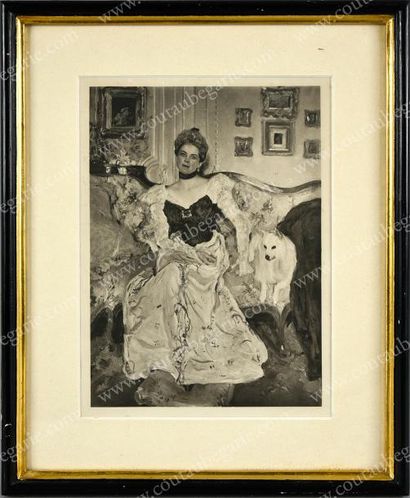 null ZÉNAÏDE, princesse Youssoupoff (1871-1939).
Lithographie ancienne, la représentant...