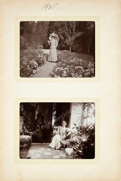 null KOREÏZ - ILLINSKOÏE.
Album Kodak, contenant 35 photographies anciennes représentant...