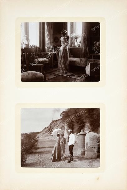 null KOREÏZ - ILLINSKOÏE.
Album Kodak, contenant 35 photographies anciennes représentant...