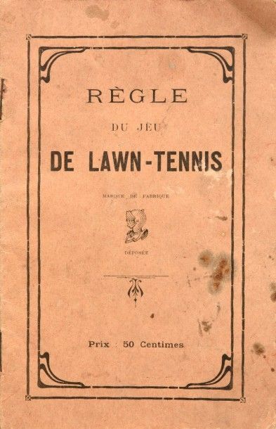 null Règles du jeu de Lawn-Tennis par Mass & Cie avec mini catalogue des produits...