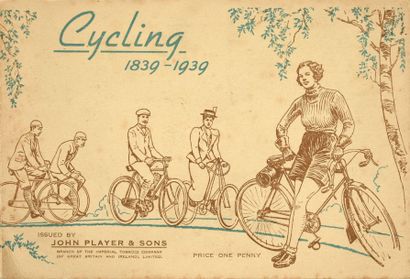 null Livret publicitaire sur l’évolution du vélo de 1839 à 1939. Par John Player...