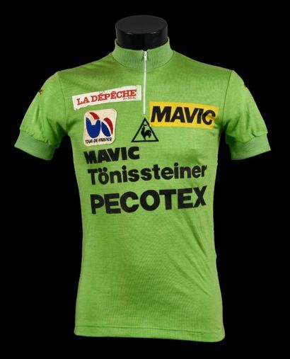 null Benny Van Brabant (Belgique). Maillot vert porté sur le Tour de l’Avenir 1984...