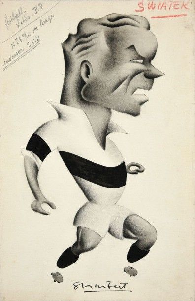 Grambert Bernard (1908-1968) Caricaturiste et illustrateur dans de nombreuses revues...