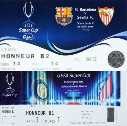 null Billet de la Super Coupe de l’UEFA opposant le FC Séville, vainqueur de la Coupe...