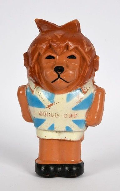 null Mascotte «Willie» pour la Coupe du Monde 1966 en Angleterre. En plastique. Hauteur...