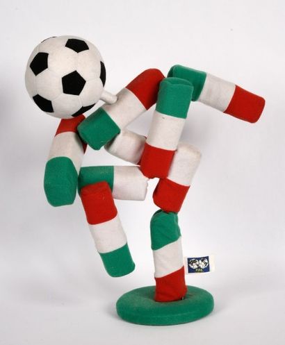 null Mascotte «Ciao» pour la Coupe du Monde 1990 en Italie. Objet design. Hauteur...