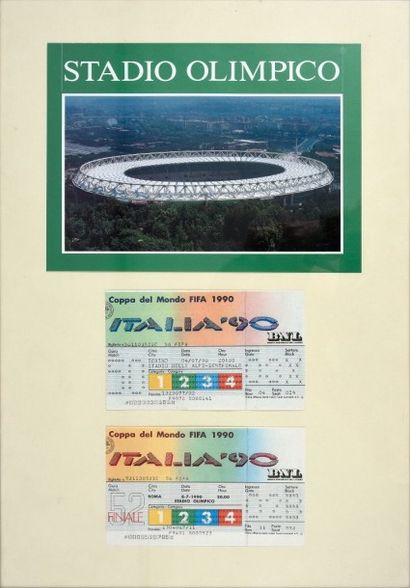 null Billet de la finale de la Coupe du Monde 1990 en Italie, opposant l’Argentine...