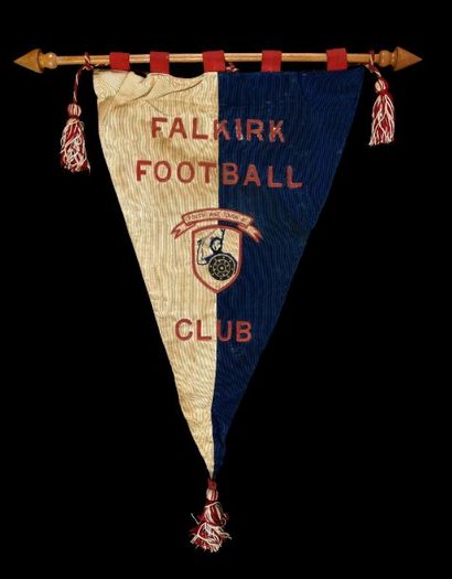 null Fanion officiel de match du «Falkirk Football Club». Equipe écossaise fondée...