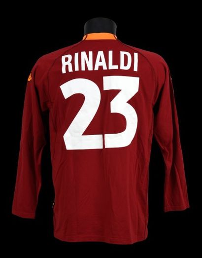 null Alessandro Rinaldi n°23. Maillot de l’AS Roma pour la saison2000-2001 de série...