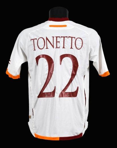 null Max Tonetto n°22. Maillot de l’AS Roma pour la Champion’s League2006-2007. Le...