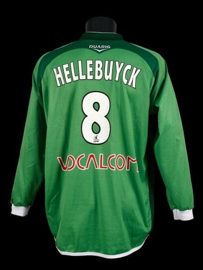 null David Hellebuyck n°8. Maillot pour la saison2004-2005 de Ligue 1. Les verts...