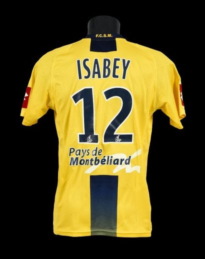 null Michaël Isabey n° 12. Maillot du FC Sochaux pour la saison2008-2009 de Ligue...