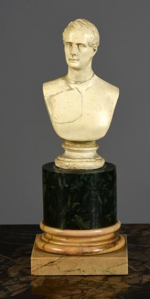 Alfred-Guillaume d'Orsay, d'après Buste en stuc de Alphonse de Lamartine (accidents)...