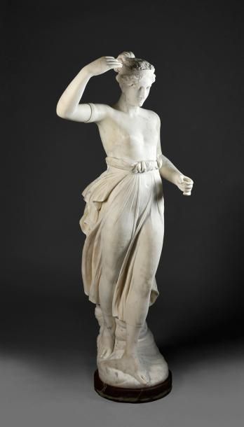 Antonio CANOVA, d'après, XIXe siècle Hébé
Statue en marbre blanc de Carrare. Petites...