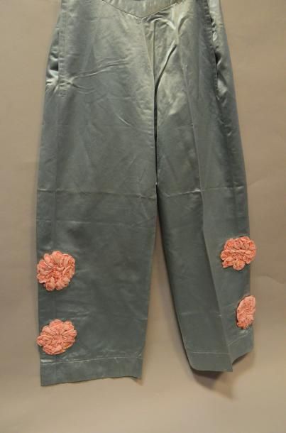 null Costume de travestissement de Pierrot, vers 1900, veste à plis watteau et pantalon...