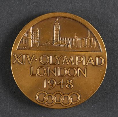 null LONDRES 1948
Médaille officielle de participant. Graveur B. Mackennal. En bronze.
Diamètre...