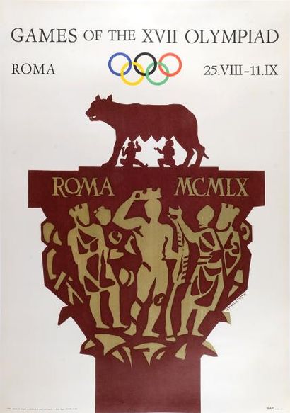 null ROME 1960
Affiche officielle des XVIIème jeux d'été. Version anglaise.
Dim....