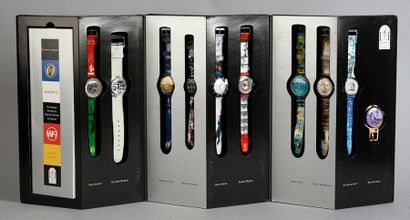 null Collection de 10 montres Swatch pour les Jeux d'Atlanta 1996 commémorant 10...