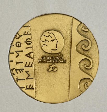 null Médaille officielle de participant aux XIIème Jeux Paralympiques d'été. En bronze.
Diamètre...