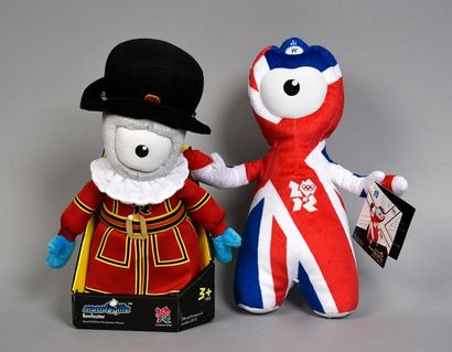 null LONDRES 2012
Mascottes officielles «Wenlock Union flag» et «Queen's Guard».
Hauteurs...