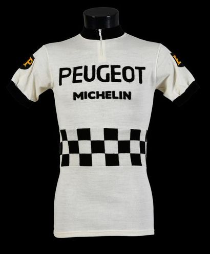 null Walter Godefroot (Belgique).
Maillot porté avec l'équipe Peugeot-BP-Michelin...