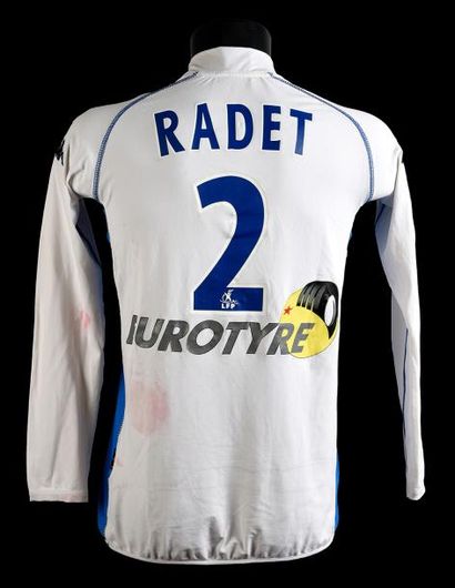 null Johan Radet n°2.
Maillot porté avec l'AJ Auxerre lors de la saison 2002-2003...